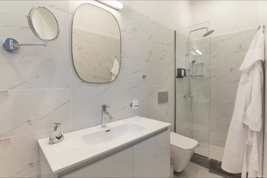 Restored marble bath