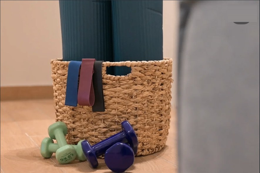 In room wellness basket weights — Suite Aurelia at Syra di Giovanni 1862, Ermoupoli, Syros
